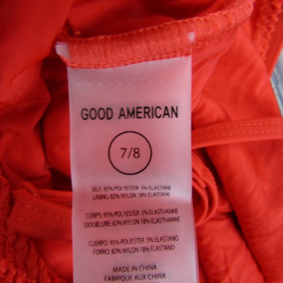 Good American NEW NWT 4XL/5XL Size 7/8 Red One Piece Swimsuit - Picture 7 of 7